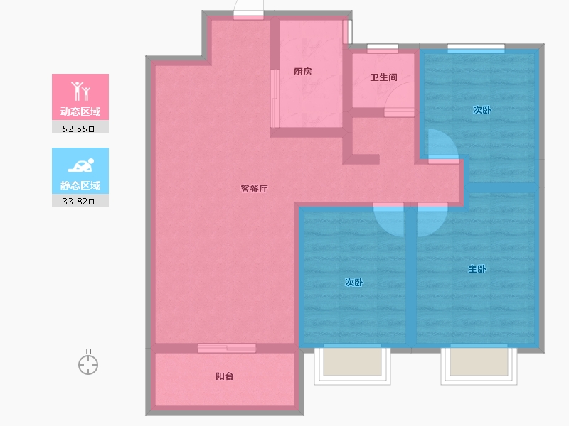 河北省-保定市-王府壹号-75.71-户型库-动静分区