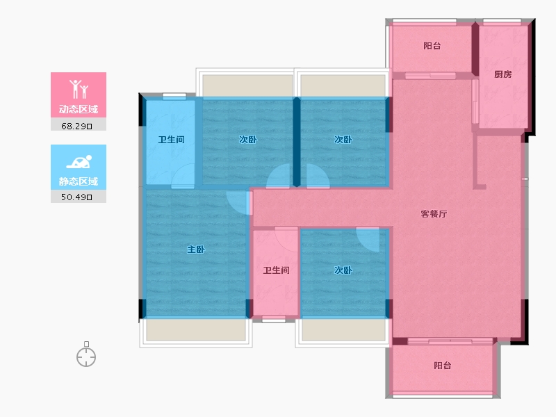 广西壮族自治区-桂林市-桂林融创文旅城-106.52-户型库-动静分区