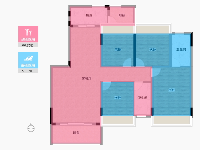 广西壮族自治区-桂林市-桂林融创文旅城-105.22-户型库-动静分区