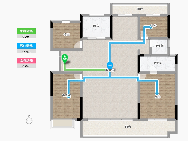 广西壮族自治区-桂林市-彰泰联发沁园春-142.59-户型库-动静线