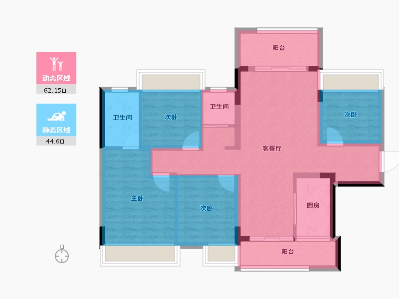 广西壮族自治区-桂林市-桂林融创文旅城-94.99-户型库-动静分区