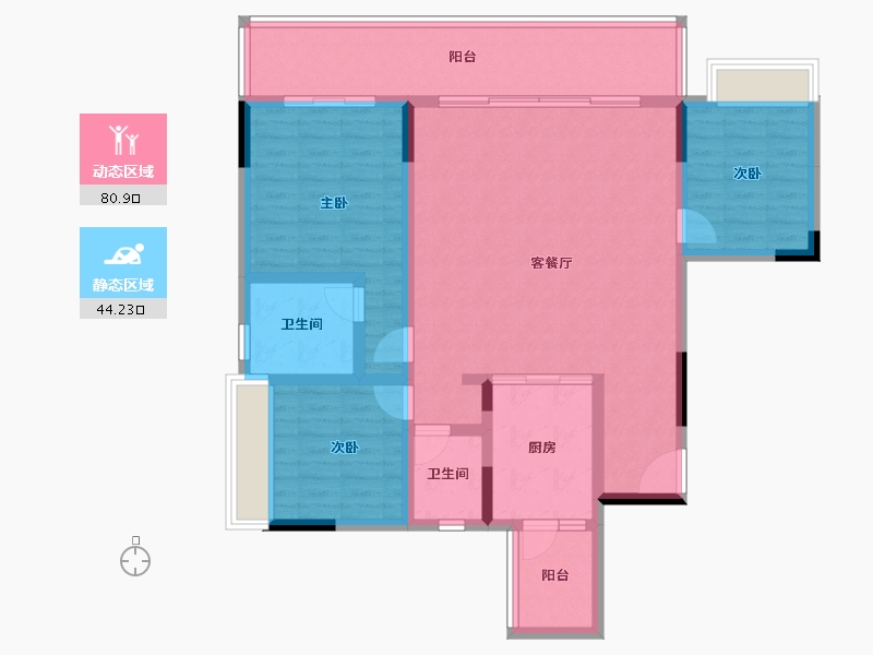 广西壮族自治区-桂林市-彰泰联发沁园春-112.29-户型库-动静分区