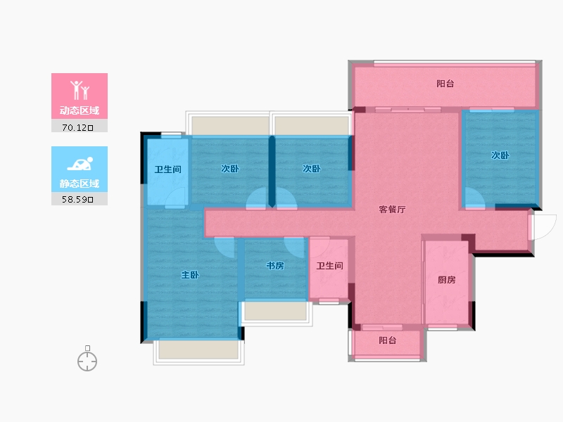 广西壮族自治区-桂林市-桂林融创文旅城-114.67-户型库-动静分区