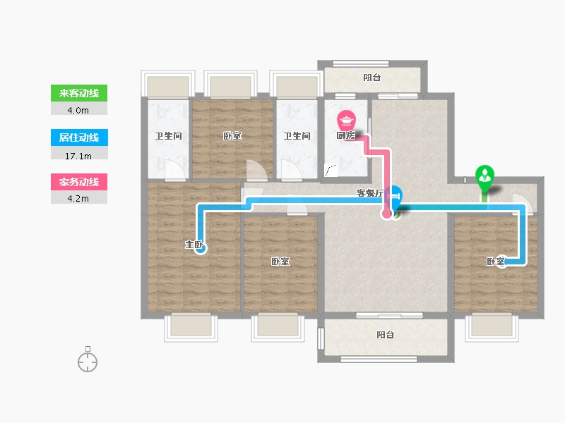 湖北省-荆州市-石首碧桂园·利达城-110.00-户型库-动静线