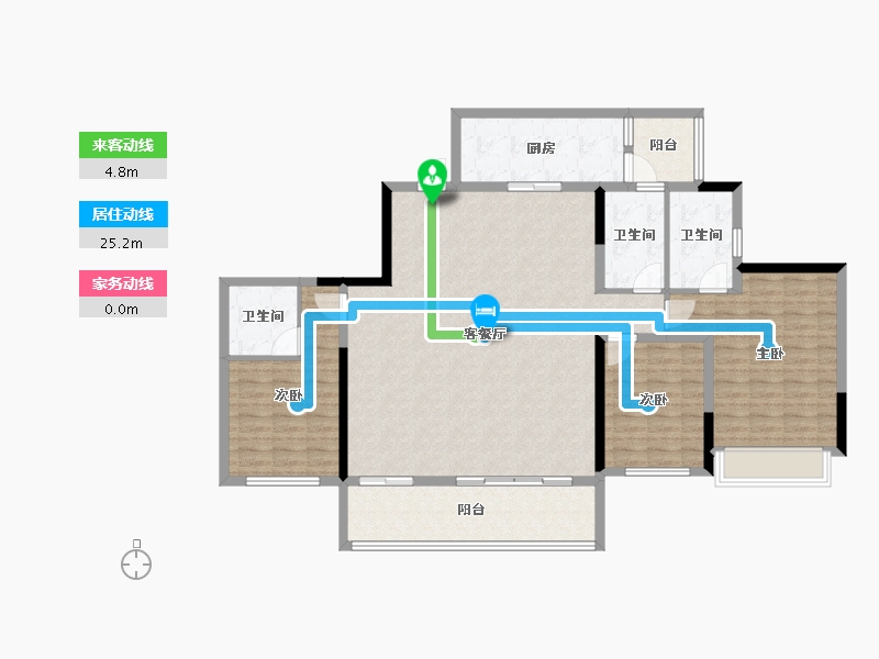 四川省-成都市-中国铁建西派金沙-131.19-户型库-动静线