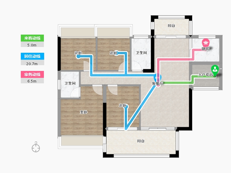 广东省-惠州市-御园-110.00-户型库-动静线