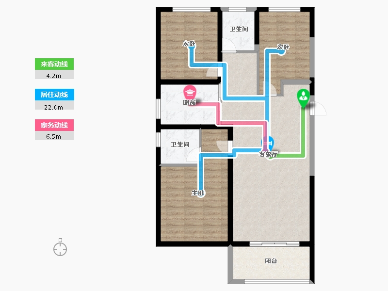 河南省-新乡市-高晟福润城-98.40-户型库-动静线