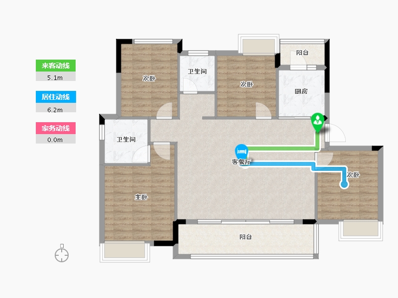 湖北省-宜昌市-广华春风壹品-113.45-户型库-动静线