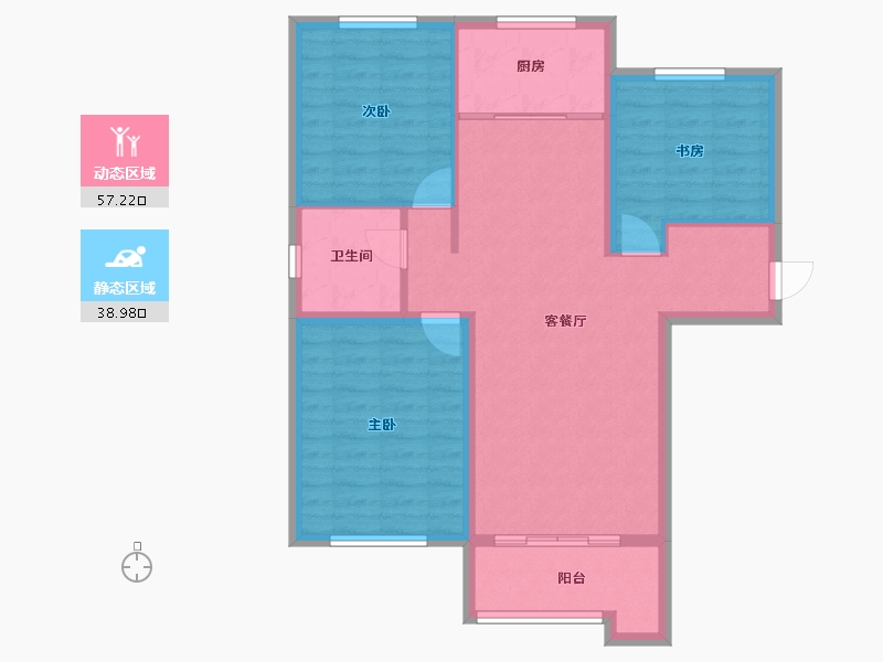 河北省-保定市-花溪壹号院-86.93-户型库-动静分区