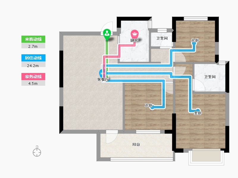 江西省-九江市-柴桑壹品-79.53-户型库-动静线