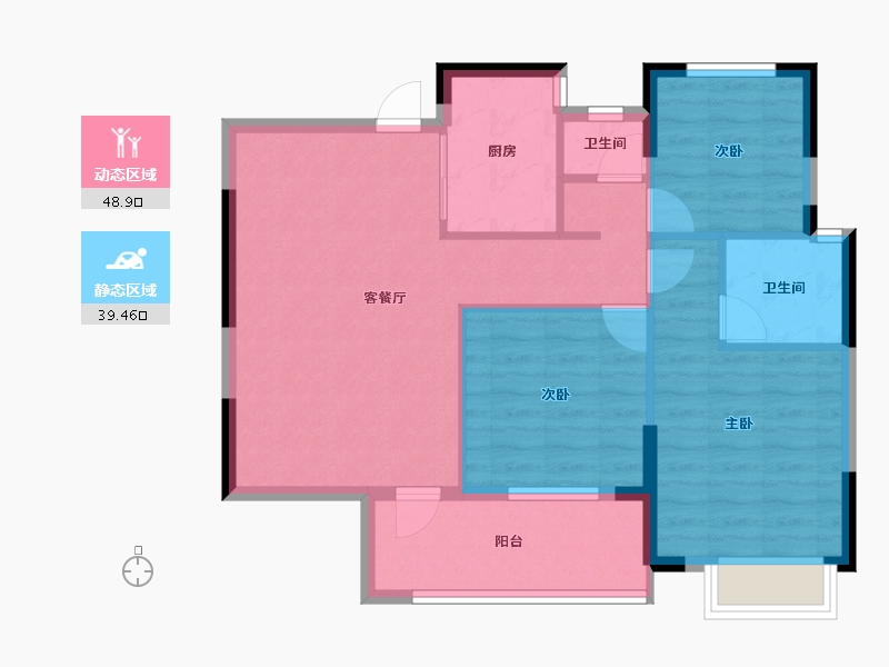 江西省-九江市-柴桑壹品-79.53-户型库-动静分区