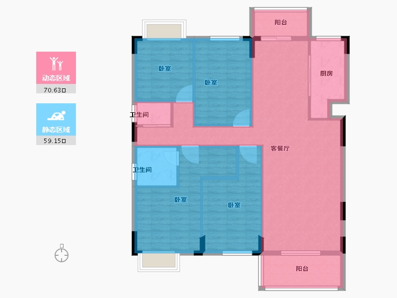 湖北省-宜昌市-映象江南-117.60-户型库-动静分区