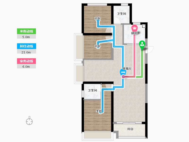 山西省-晋中市-良硕IN时代-88.93-户型库-动静线