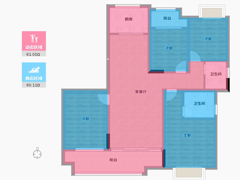 湖北省-襄阳市-国投襄阳府-108.32-户型库-动静分区