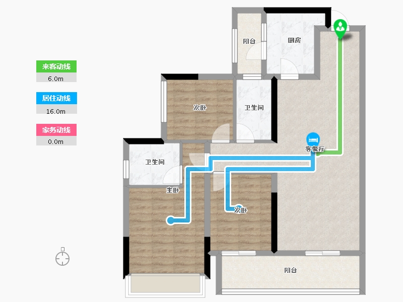 四川省-成都市-华润置地未来之城-94.39-户型库-动静线