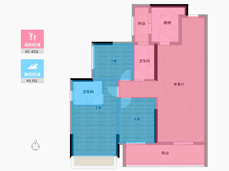 四川省-成都市-华润置地未来之城-94.39-户型库-动静分区