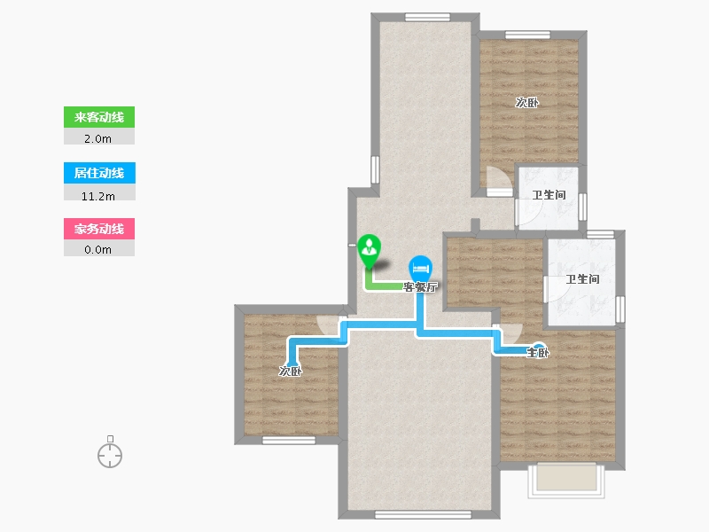 新疆维吾尔自治区-伊犁哈萨克自治州-伊水春天-100.51-户型库-动静线