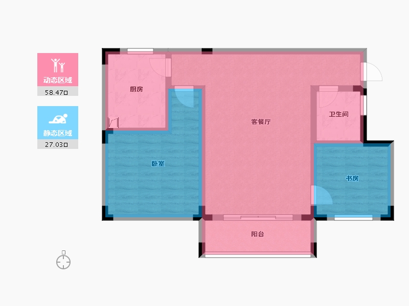 山东省-淄博市-远方凤栖园-75.97-户型库-动静分区