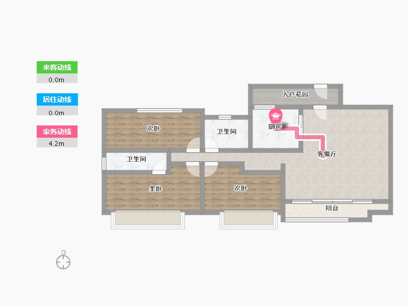 贵州省-遵义市-新蒲家居-94.39-户型库-动静线