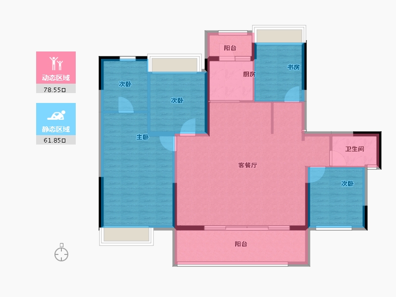 四川省-成都市-华润置地未来之城-128.00-户型库-动静分区