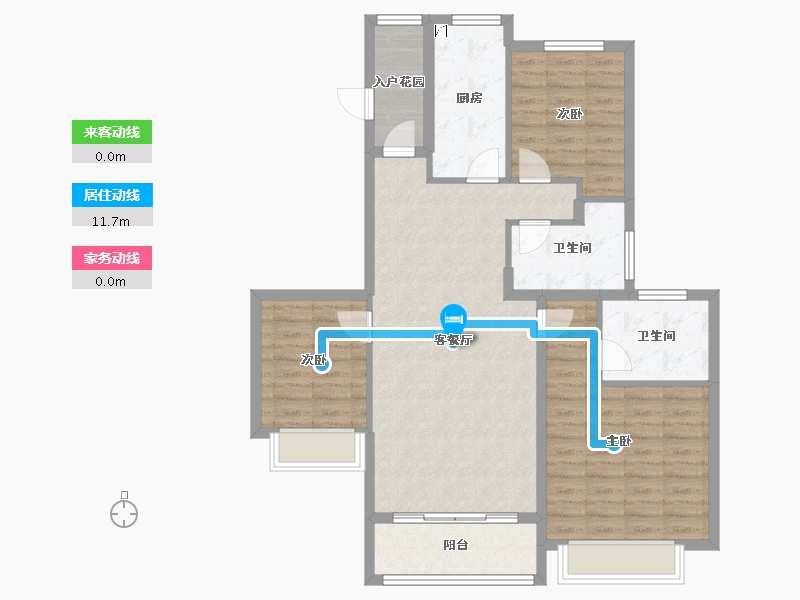 山东省-淄博市-淄博恒大林溪郡-97.50-户型库-动静线