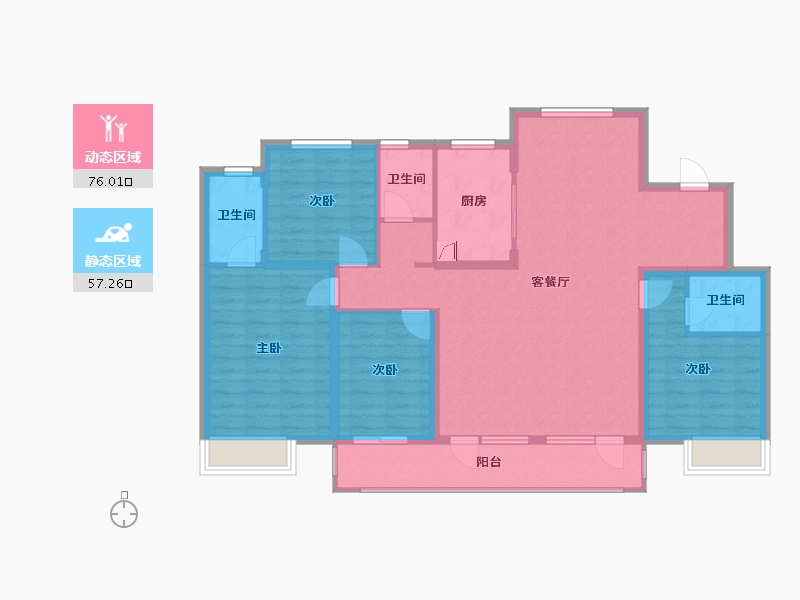 山东省-济宁市-国滨府-120.00-户型库-动静分区