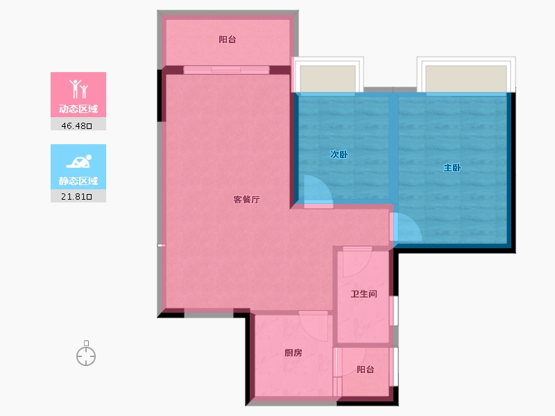 贵州省-遵义市-广厦未来城-60.86-户型库-动静分区