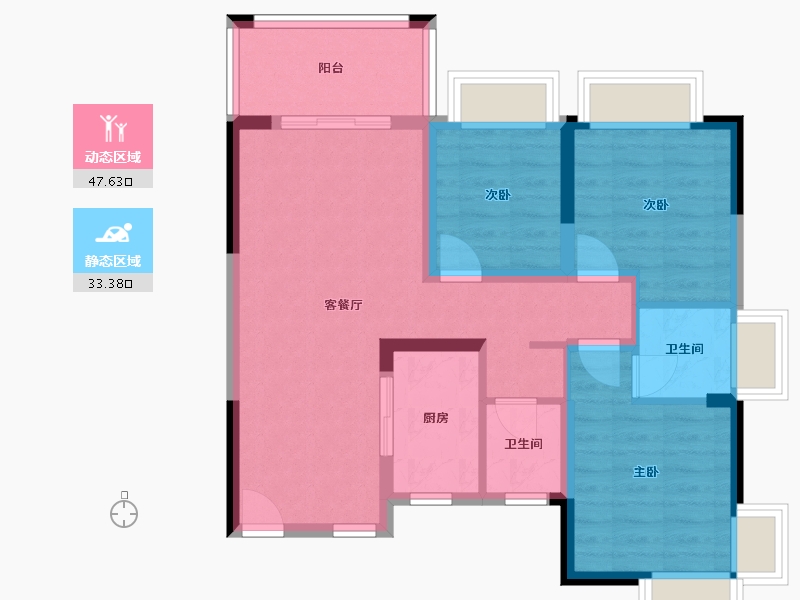 广西壮族自治区-北海市-中港城-78.88-户型库-动静分区