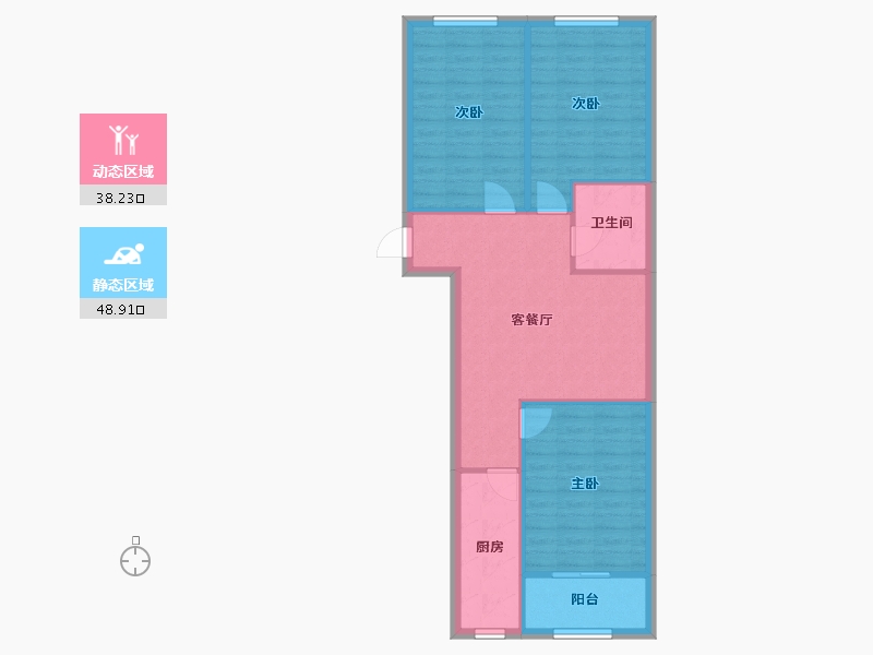 河北省-石家庄市-华域城-105.94-户型库-动静分区