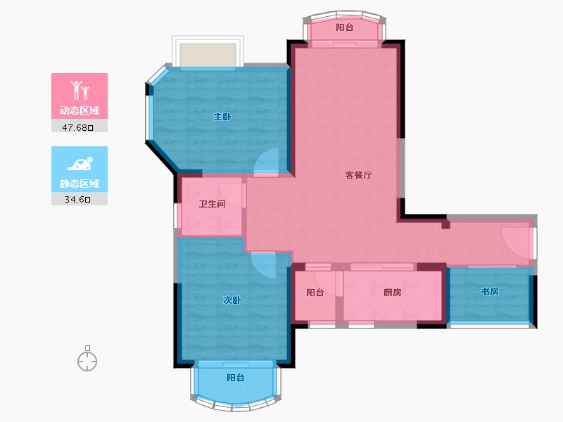 四川省-成都市-嘉合凤凰岛-73.52-户型库-动静分区