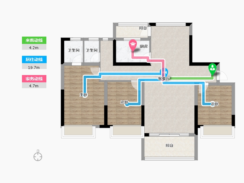 江西省-宜春市-中汽森泽学府壹号-98.30-户型库-动静线