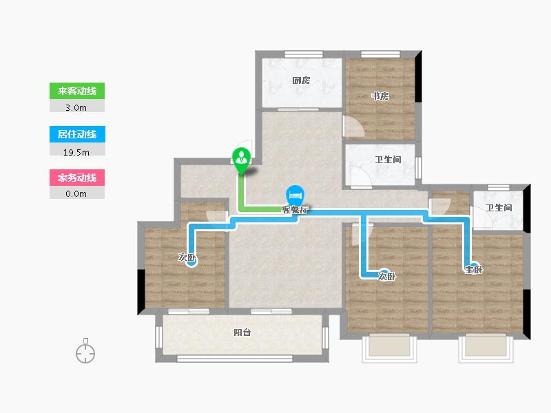 江西省-九江市-融翔·九都学府-98.67-户型库-动静线