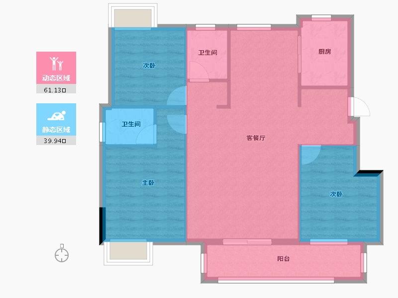 江西省-九江市-融翔·九都学府-92.00-户型库-动静分区