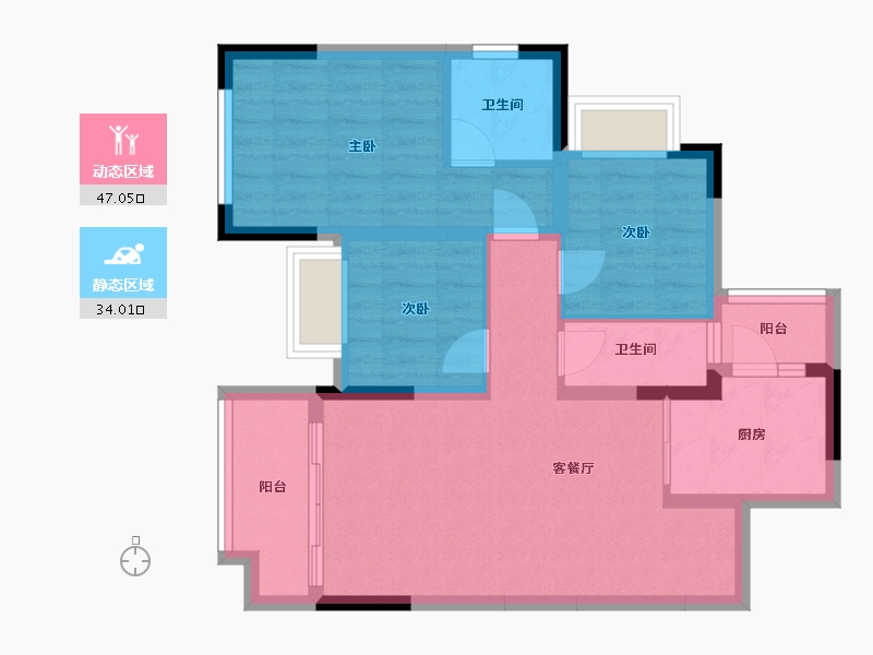 广西壮族自治区-桂林市-桂林融创文旅城-71.38-户型库-动静分区