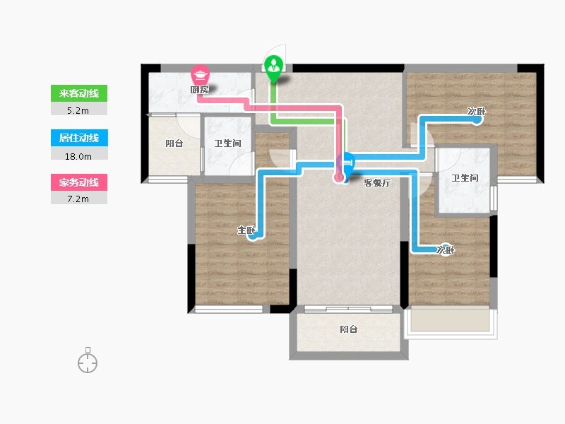 贵州省-遵义市-航天雅苑建设项目-82.59-户型库-动静线