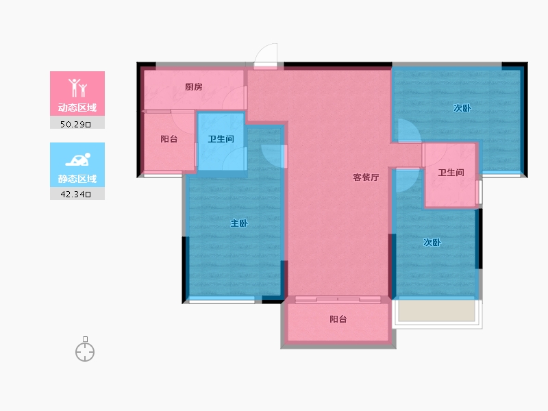 贵州省-遵义市-航天雅苑建设项目-82.59-户型库-动静分区