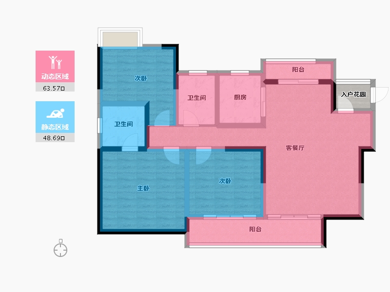 贵州省-遵义市-新蒲家居-102.11-户型库-动静分区