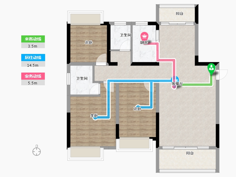 江西省-宜春市-中汽森泽学府壹号-99.91-户型库-动静线