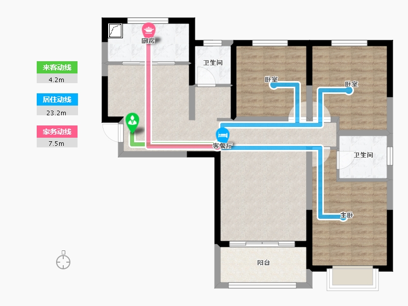 甘肃省-庆阳市-山水观园-91.02-户型库-动静线