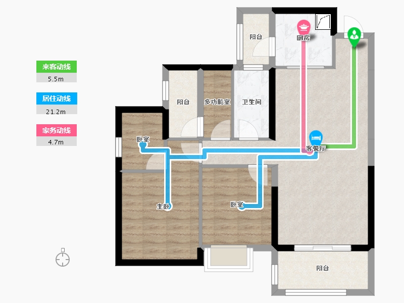 广东省-江门市-江门二沙岛-80.49-户型库-动静线