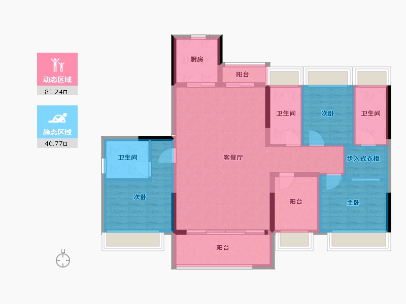 广东省-江门市-江门华发四季-109.84-户型库-动静分区