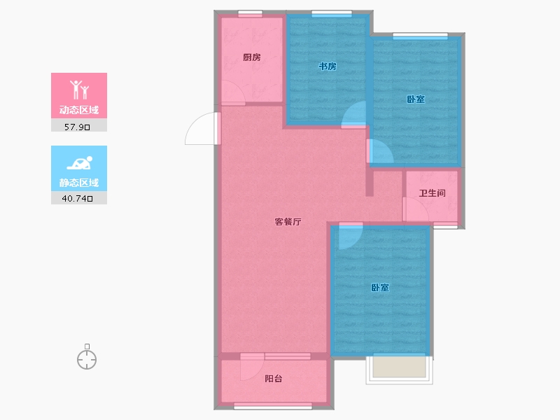 安徽省-马鞍山市-大溪地伊顿庄园-88.00-户型库-动静分区