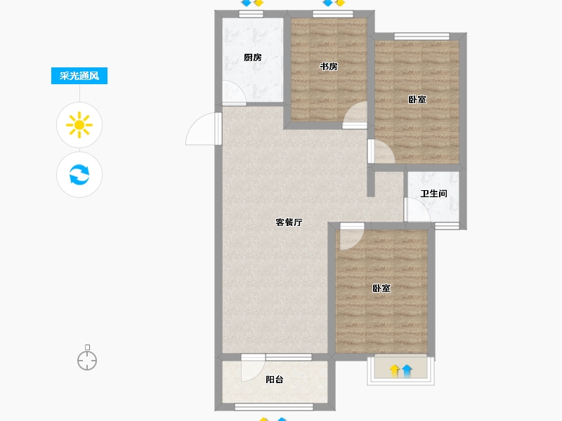 安徽省-马鞍山市-大溪地伊顿庄园-88.00-户型库-采光通风