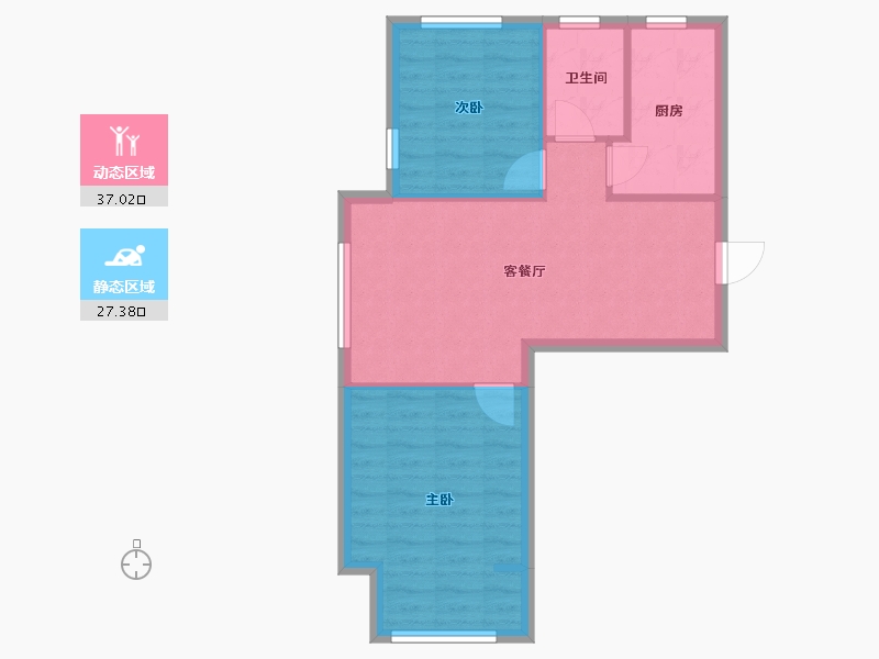 山东省-济南市-中建新悦城-65.00-户型库-动静分区