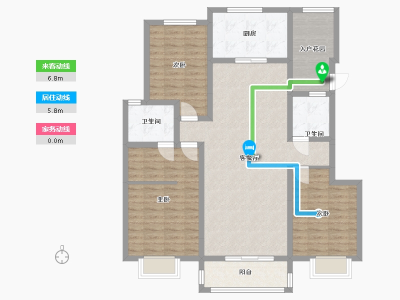 河北省-石家庄市-博翠天宸-120.00-户型库-动静线