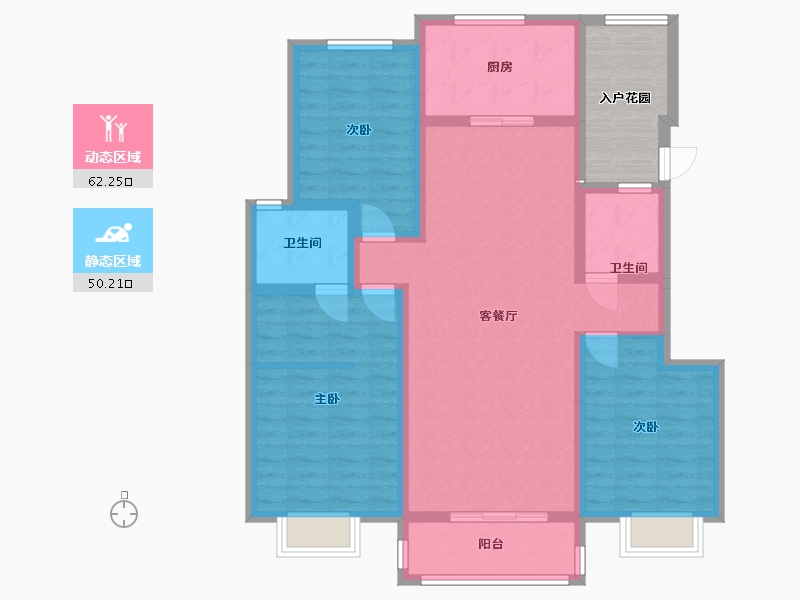 河北省-石家庄市-博翠天宸-120.00-户型库-动静分区