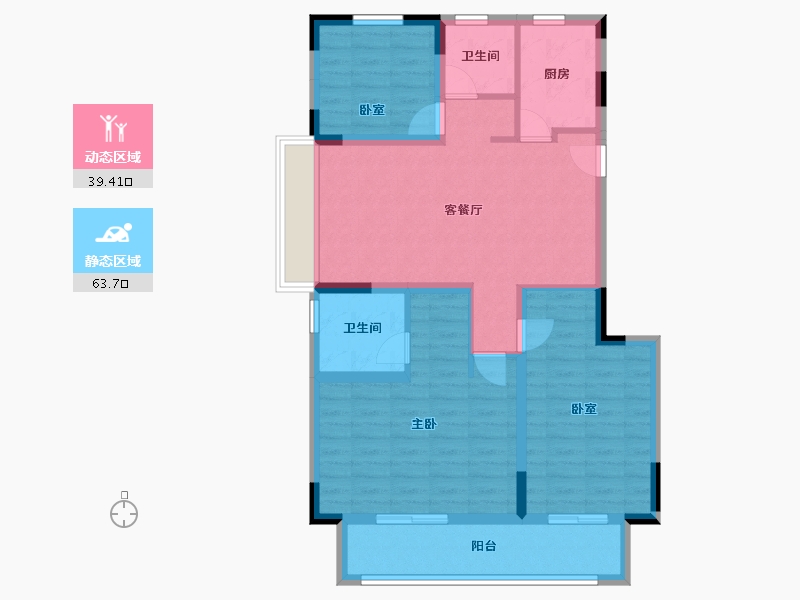 安徽省-蚌埠市-融创山水宸院-92.09-户型库-动静分区