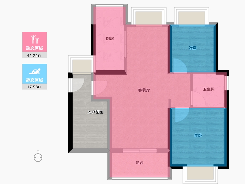 广东省-江门市-江门华发四季-59.09-户型库-动静分区