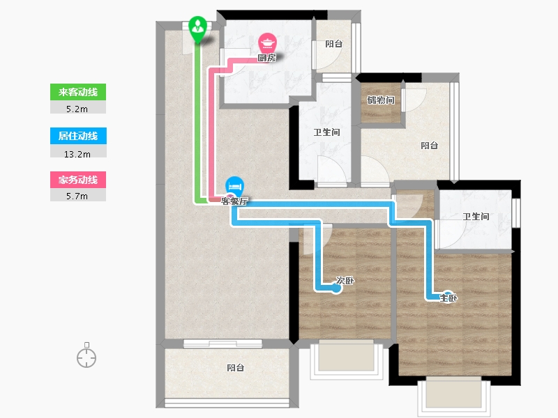 广东省-江门市-江门华发四季-72.20-户型库-动静线