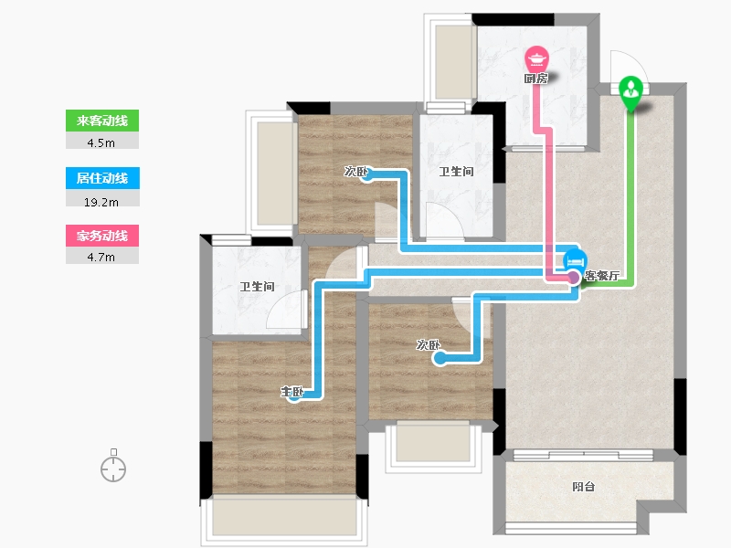 广西壮族自治区-桂林市-桂林融创文旅城-67.04-户型库-动静线